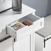 SoBuy FSB74-W Meuble d’Entrée avec Rangement Chaussures Intégré – 2 Portes Coulissantes et 2 Tiroirs – Entrée Organisée – 104x35x93 cm Blanc