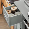 SoBuy FSB78-HG Desserte Cuisine avec Roulettes, Roues et Support Micro-Ondes, Mobile, pour Cuisine et Salle à Manger, Usage Quotidien – L88,5×P40×H89 cm, Gris