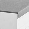 SoBuy FSR102-W Banc à Chaussures avec Coussin Rembourré, Coffre et 2 Portes de Rangement pour Entrée – 90x33x50 cm, Blanc