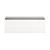 SoBuy FSR133-W Banc à Chaussures avec Porte de Grange Coulissante et 6 Compartiments pour Entrée – 120x35x45 cm, Blanc