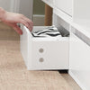 SoBuy FSR134-W Banc à Chaussures Modulable avec Armoire sur Pieds, Meuble d'Entrée – 124x24x126 cm, Blanc