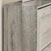 SoBuy FSR137-HG Armoire à Chaussures 2 Abattants Réglables, Slim pour Entrée Couloir – Gris Effet Bois