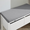 SoBuy FSR88-W Banc à Chaussures avec Coussin Rembourré et Rangement pour Entrée Couloir – 72x30x46 cm, Blanc