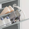 SoBuy FSR89-HG Armoire à Chaussures 2 Abattants avec Tiroir, Slim 25 cm, 12 Paires – 80x25x108 cm, Gris