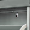 SoBuy FSR94-HG Armoire à Chaussures Slim 24 cm à 3 Abattants – 12 Paires – Dos Ventilé – Bois FSC – Gris