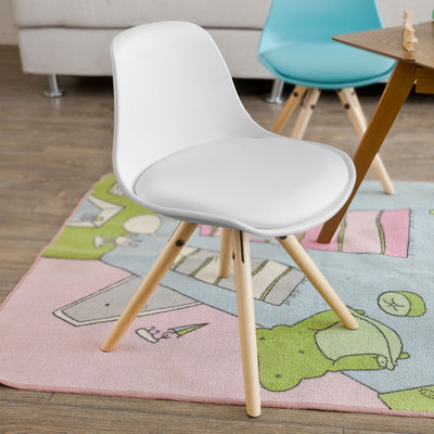 SoBuy FST46-W Fauteuil Enfant Chaise Confortable en Bouleau pour enfant avec assise rembourrée
