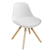 SoBuy FST46-W Fauteuil Enfant Chaise Confortable en Bouleau pour enfant avec assise rembourrée