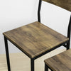 SoBuy OGT28-N+FST72-Nx4 Table de Salle à Manger avec 4 Chaises Lot Table et 4 Chaise de Style Industriel