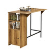 SoBuy FWT98-PF Table Haute de Cuisine avec Plateau Extensible – Mange Debout pour Petits Espaces, Table de Salle à Manger Mod