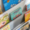 SoBuy KMB32-HG Étagère à livres pour enfants avec 4 compartiments de rangement pour les livres Gris