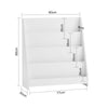 SoBuy KMB32-W Bibliothèque Montessori Enfant – 4 Compartiments pour Livres et Jouets, Blanc