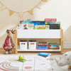 SoBuy KMB35-W Bibliothèque Enfant avec 2 Étagères, Usage Polyvalent, pour Chambre d’Enfant, Rangement Optimisé, Design Fonctionnel – L85×P42×H45 cm, Blanc