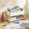 SoBuy KMB35-W Bibliothèque Enfant avec 2 Étagères, Usage Polyvalent, pour Chambre d’Enfant, Rangement Optimisé, Design Fonctionnel – L85×P42×H45 cm, Blanc