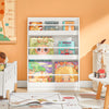 Prévente SoBuy KMB45-W Bibliothèque Montessorienne pour Enfants, Étagère à Livres pour Garçon, Fille, Chambre Enfant, Étagères à 3 hauteurs