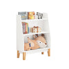 SoBuy KMB47-W Bibliothèque Étagère à Livres Étagère de Rangement pour Livres et Jouets Enfant, Porte-revues avec 3 étagères, 