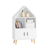SoBuy KMB58-W Bibliothèque Enfant Étagère de Rangement pour Livres et Jouets Étagère à Livres Armoire Meuble de Rangement sur