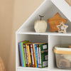 SoBuy KMB58-W Bibliothèque Enfant avec 2 Compartiments et 2 Portes, pour Chambre d’Enfant, Rangement Optimisé, Design Fonctionnel – L63×P30×H103 cm, Blanc